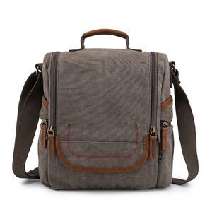 TSD Brand - Átona Traveler Canvas Crossbody Bag - Leather - NWT